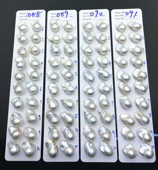 1 pair AAA 12-16x18-24mm White Flameball Pearl Pairs,Baroque Cultured Freshwater Pearl,flameball pearls,FL15-3A-8-49