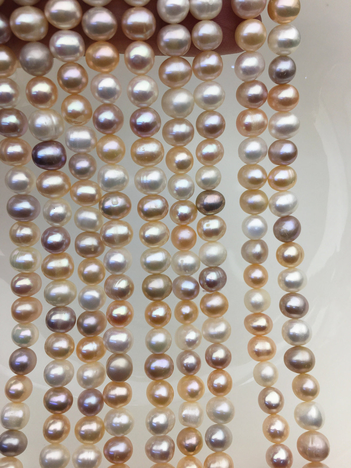 AA+ 6.3-7.2mm misc color potato freshwater pearls, loose pearls,beading supplies,CR7-2A-1