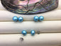 AAA 8-8.5mm light Blue Pearl earring, turquoise Pearl earrings,pearl stud earrings,SE1-T30
