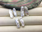 2 pairs AAA 7-8mm White Biwa keshi pearls Pair, for make dangle earrings, baroque pearl, loose pearl beads, very high luster, ZS-127-36-5
