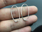 Big S925 Sterling Silver White/Yellow dangle hook earrings, for dangle earrings, DIY, wholesale, ASL-ER-018