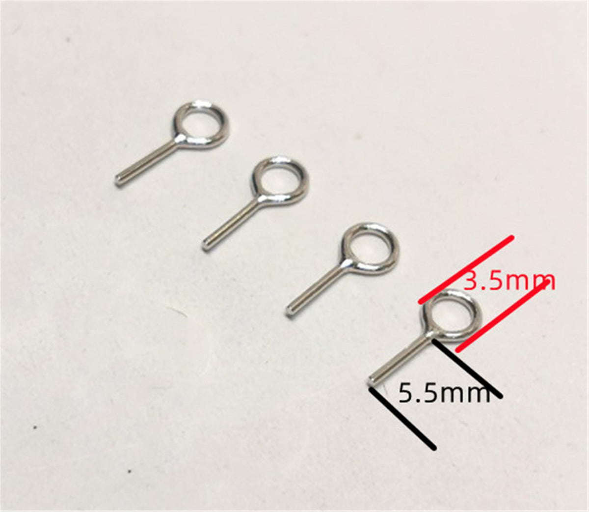 30pcs circle sterling silver 3.5mm Hole Cup Pearl Screw Eye Pin Bail Peg Pendants for Half Drilled Beads Jewelry Making, ASL-P-010