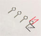 30pcs circle sterling silver 3.5mm Hole Cup Pearl Screw Eye Pin Bail Peg Pendants for Half Drilled Beads Jewelry Making, ASL-P-010