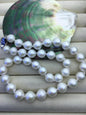 17.5'' AA+ 10-12mm white teardrop edison freshwater pearl necklace,NPN1-T30-15