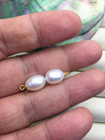 AAA 8.5-9x11.5-12.5mm white long rice pearl dangle earrings,S925 Sterling Silver pearl earrings,pearl for women,SE3-T6