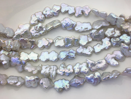 AAA 12-14mm white baroque Freshwater Pearl,ZS-119-38