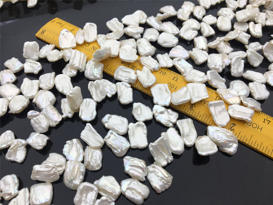 AA+ 8-10x13-17mm White Keshi freshwater Pearls, Very high luster, good quality, wholesale price, baroque pearl, keshi pearl strands, ZS-129-35