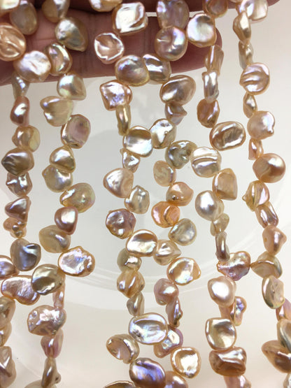 AAA+ 8-9mm Natural Purple Keshi Freshwater Pearls,keshi pearl strands,ZS-129-22
