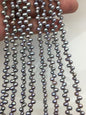 AAA 4-4.5mm gray rice freshwater pearls, Cultured white rice freshwater pearls beads strand, LR4-3A-47