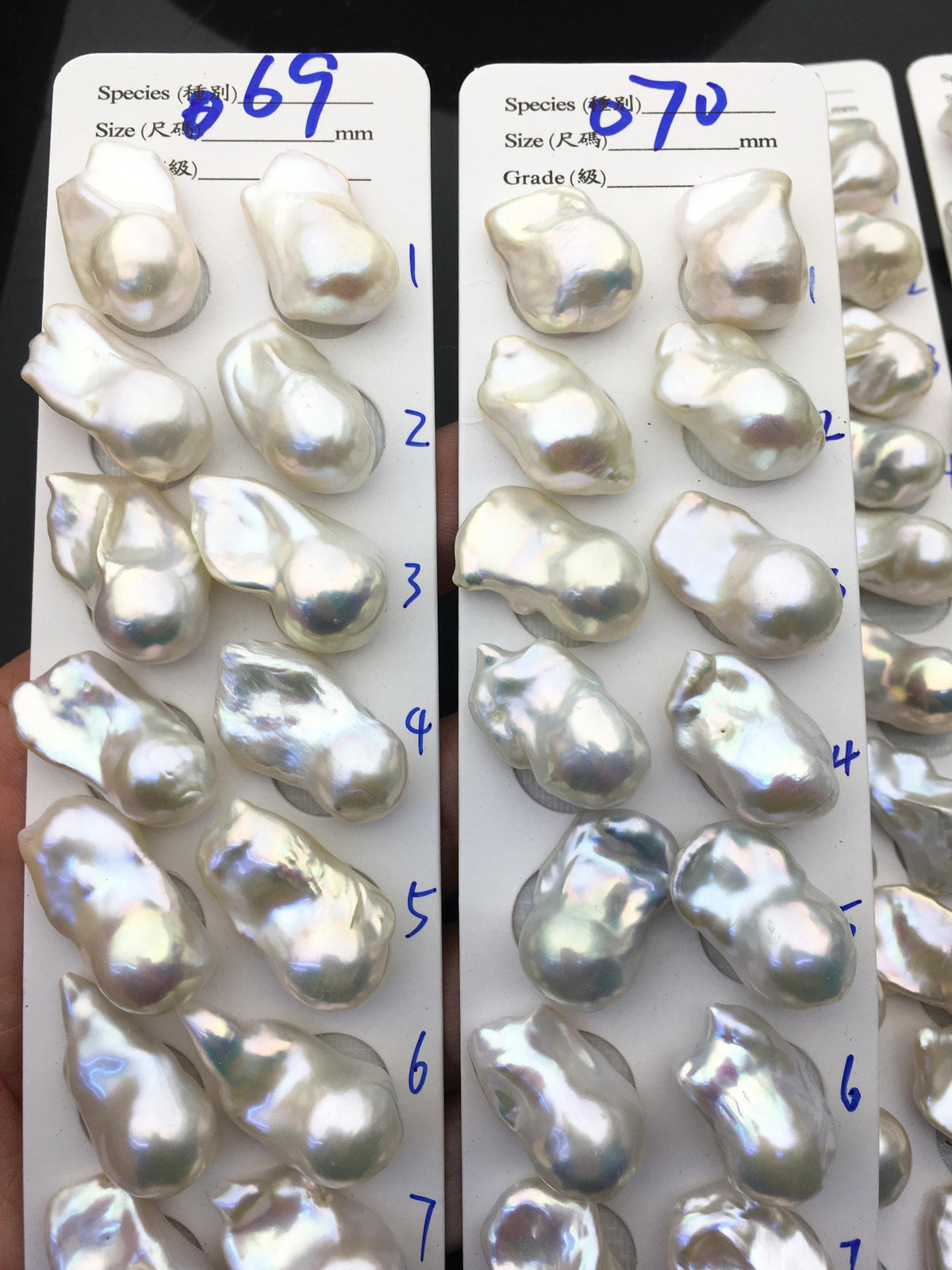 1 pair AAA 14-18x20-28mm White Flame ball Pearl Pairs-0.9mm top half hole-large Baroque freshwater pearl pairs, Fire Ball Pearl, FL15-3A-8-43