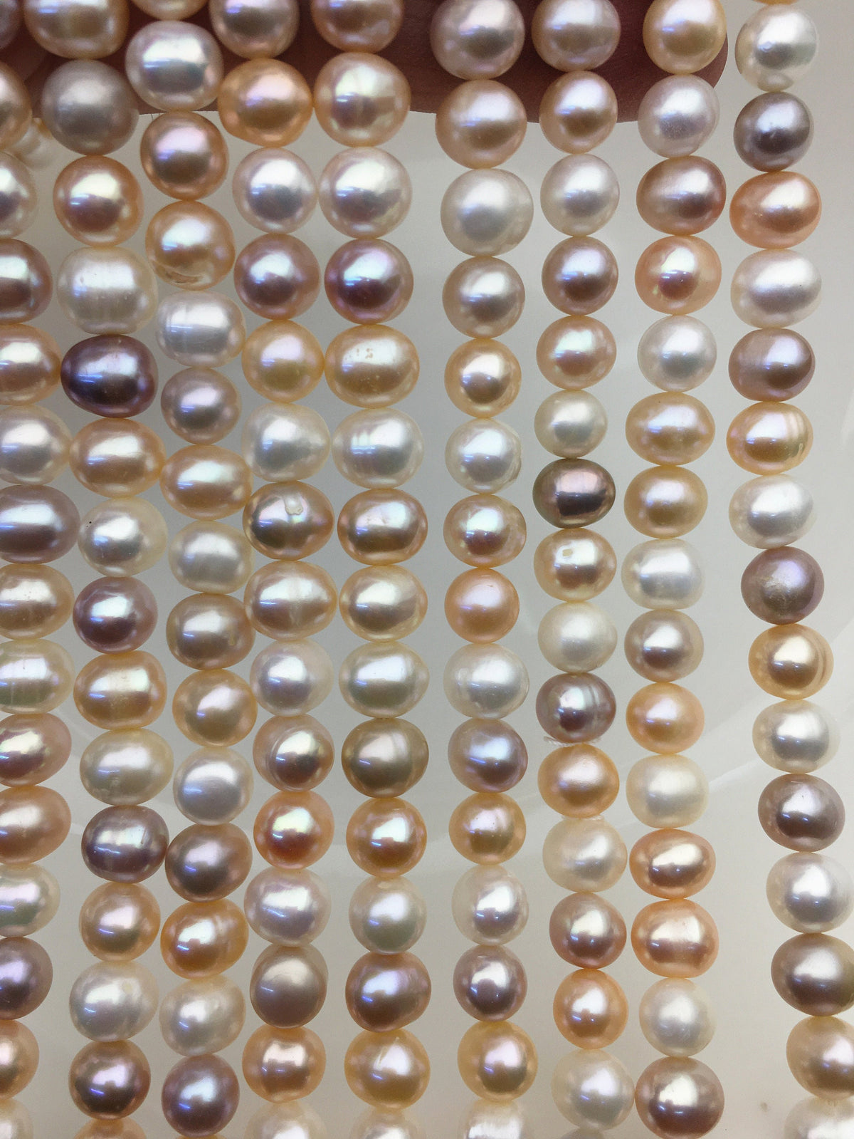 AA+ 6.3-7.2mm misc color potato freshwater pearls, loose pearls,beading supplies,CR7-2A-1