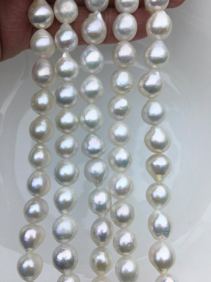 AA 10-12mm white drop Edison Freshwater Pearl,ED12-2A-5-50