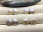 2 pairs 10.5-11.5mm AAA White Coin Freshwater Pearls Pair, high luster- Coin Pearl-petite Pearl- Pearl Jewelry, COIN11-3A-6-3