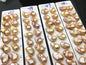 1 pair AAA 13-15mm Natural pink peach Rainbow Flame ball Pearl Pairs - large Baroque freshwater pearl pairs, Fire Ball Pearl, FL15-3A-8-21