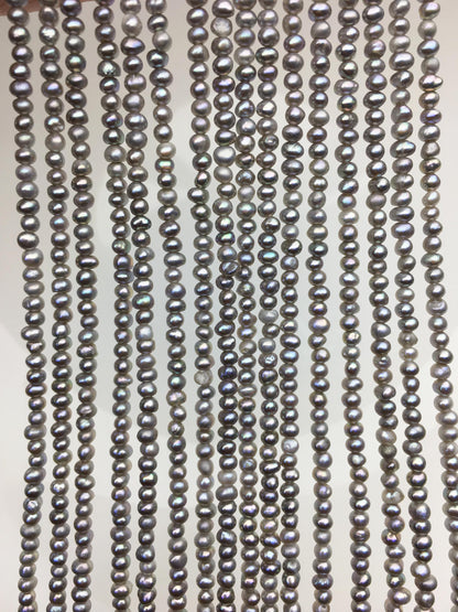 AA+ 2.5-3mm gray potato seed freshwater pearls,Valentine's Day gift,for pearl necklace,loose freshwater pearl,CR2-2A-20
