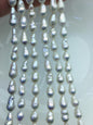 AA+ 9-11mm white baroque long drop Edison Freshwater Pearl,ED12-2A-5-41