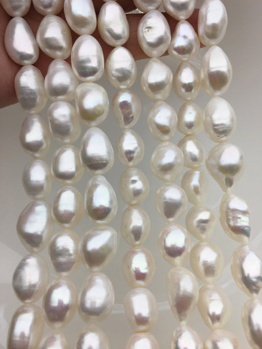 AAA 11.5-12.5mm Big white nugget freshwater pearls, Cultured pearl, diy pearl beads, Mother of Groom Maid of Honor Bridesmaid, LM12-3A-2
