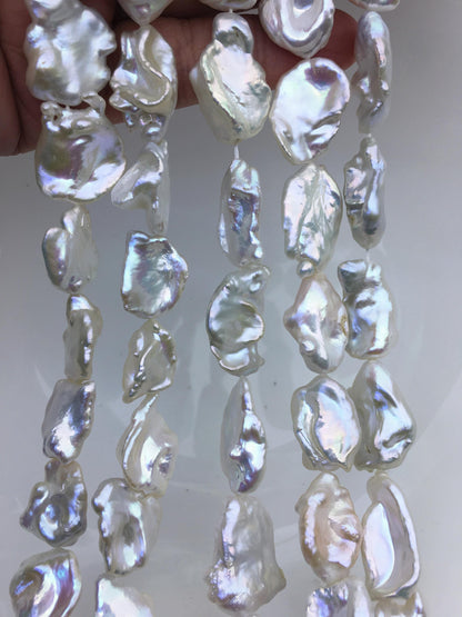 AA+ 14-17mm white big keshi Freshwater Pearl,DIY Loose Freshwater Pearl,wholesale price,china wholesale pearl,ZS-200-87