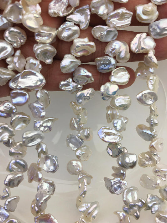 AAA 9-11mm White Keshi Freshwater Pearls,keshi pearl strands,ZS-129-7