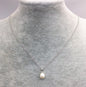 Rice Pearl necklace, Silver Chain, 925 silver chain, Faith Jewelry, Pearl Jewelry, bridal set, bridal jewelry, pink pearl, NC1-002