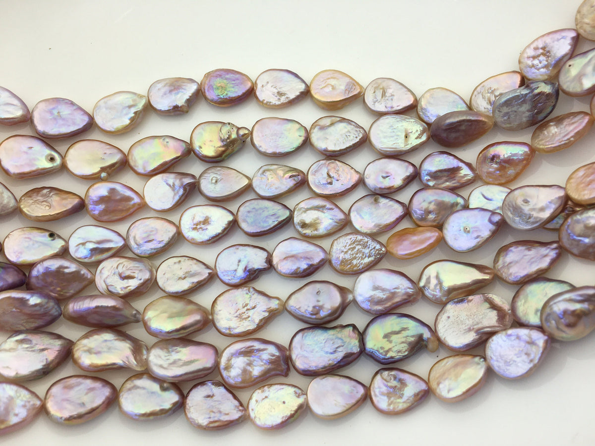 AAA 10-12mm Mix Color Teardrop Coin freshwater pearls,diy bead,flat round pearl bead,COIN12-2A-2-55