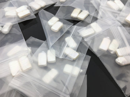 1 pair AAA 7-8x15-17mm Rectangle Freshwater Pearl White loose Beads Piar,wholesale,ZS-103-22