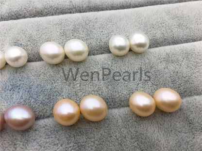 AAA 10-11mm big white/pink/lavender rice freshwater pearls, rice pearl earrings, tear drop pearl earrings, dangle pearl earrings, LR10-3A-6