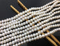 AA 5.7-6.5mm white Ring potato freshwater pearl, near round white pearl bead strand supply from China, wholesale in bulk, CR6-2A-2