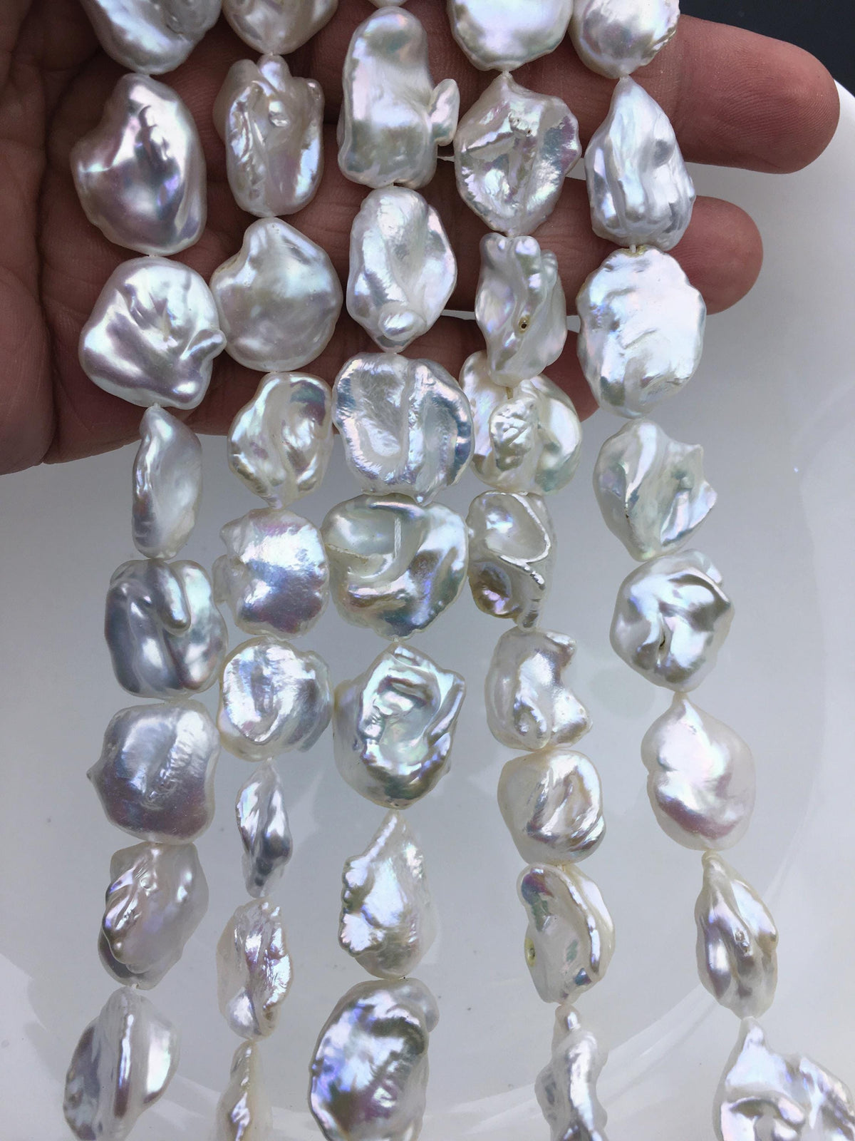 AA+ 14-17mm white keshi Freshwater Pearl,DIY Loose Freshwater Pearl,wholesale price,china wholesale pearl,ZS-200-88