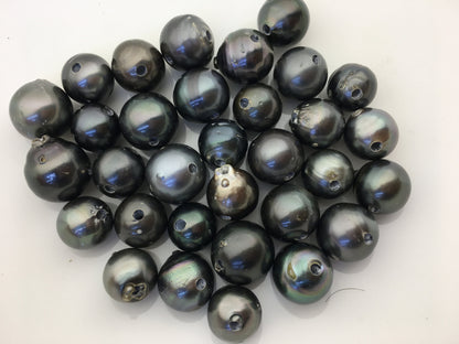 Big Tahitian pearl necklace, Pearl and Leather Lariat Necklace, Light brown Leather Pearl necklace, Sea pearl, Black pearl necklace, Le11-023