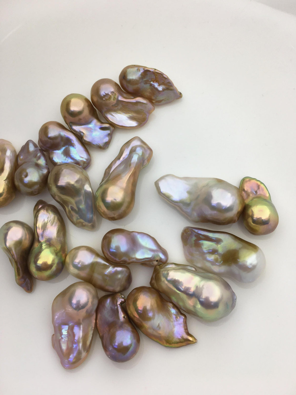 19pcs AAA/AA+ 11-16mm Natural Color Flame ball Pearl - no hole,FL15-T4-59