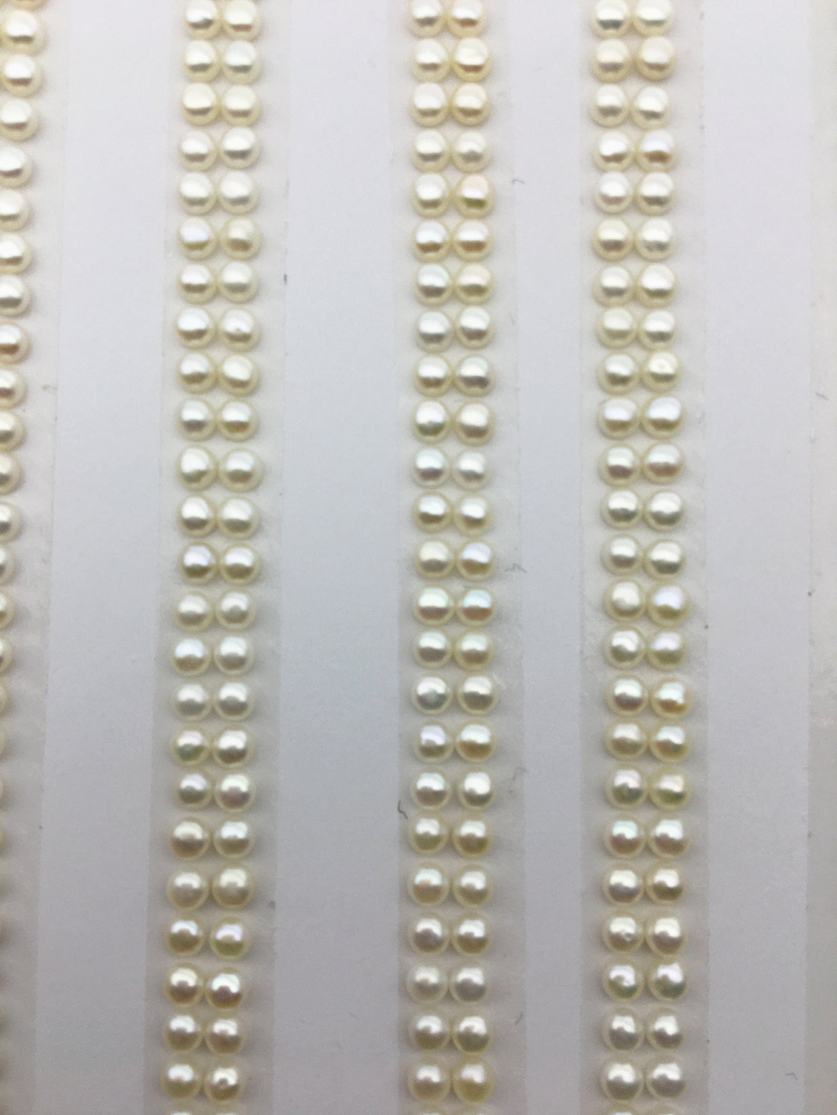 40% OFF 10 pairs AAA+ 2.5-3mm Seed Button freshwater Pearls,0.7mm half hole,white color pearl for ring,BTN2-T1