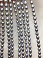 AAA+ 6.8-7.5mm*7.5-9mm gray oval freshwater pearls, Cultured white freshwater pearls beads, pearl necklace, pearl wholesale, LR7-T4