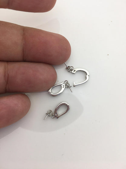 2pcs 6.5*13mm Cz zircon S925 sterling silver pendant hook, for pendant,for DIY,wholesale,ASL-P-020