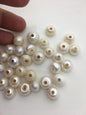 20pcs AA+ 11.5-14mm Big white button freshwater pearls, 3mm large hole, Rondelle pearl Beads, loose freshwater pearl, DIY material, SM13-T3