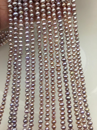 AA+ 4-5mm purple potato freshwater pearls, seed freshwater pearl, for pearl necklace, for pearl earrings, Wedding Bride, CR4-T2