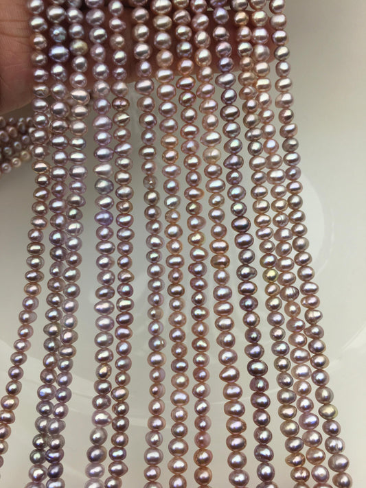 AA+ 4-5mm purple potato freshwater pearls, seed freshwater pearl, for pearl necklace, for pearl earrings, Wedding Bride, CR4-T2