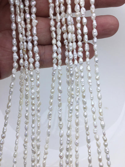 Rare!AA 3-4x4-6mm white keshi Freshwater Pearl, diy Loose Freshwater Pearl, wholesale price, china wholesale pearl, ZS-200-24