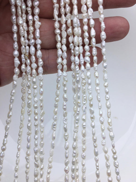 Rare!AA 3-4x4-6mm white keshi Freshwater Pearl, diy Loose Freshwater Pearl, wholesale price, china wholesale pearl, ZS-200-24