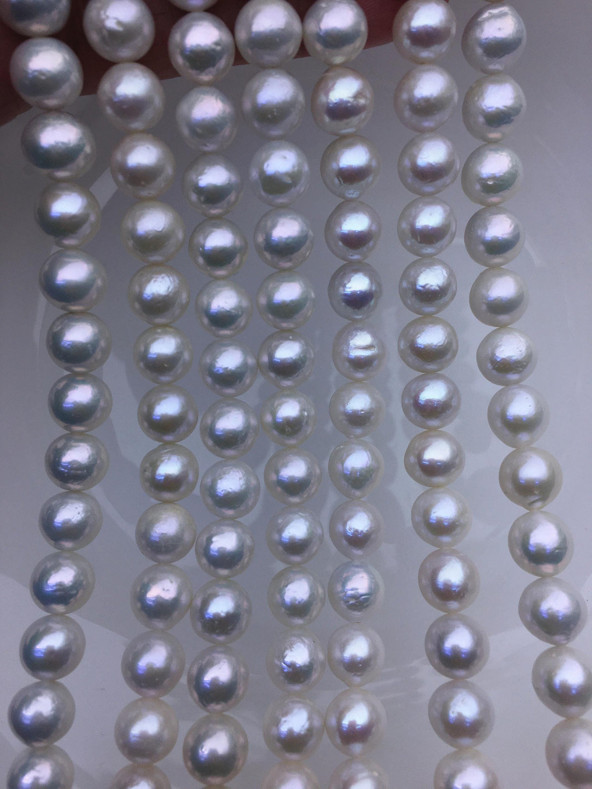 AA+ 8-10mm white near round Edison Freshwater Pearl,RP8-2A-1