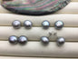AAA 12.5-13mm big gray baroque Pearl Stud Earrings,freshwater pearl earrings,Wedding,classic pearl studs,SE1-069-4