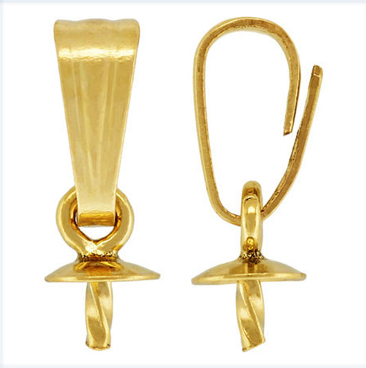 2pcs 5.3x2.2mm 14k goldfilled Simple Pendant Clasp, DIY earrings jewelry,AGF-P-001