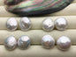 1 pair AA+ 16-18mm Big Thick White coin Freshwater Pearls Pair, high luster- Coin Pearl-petite Pearl- Pearl Jewelry, COIN17-2A-4-3