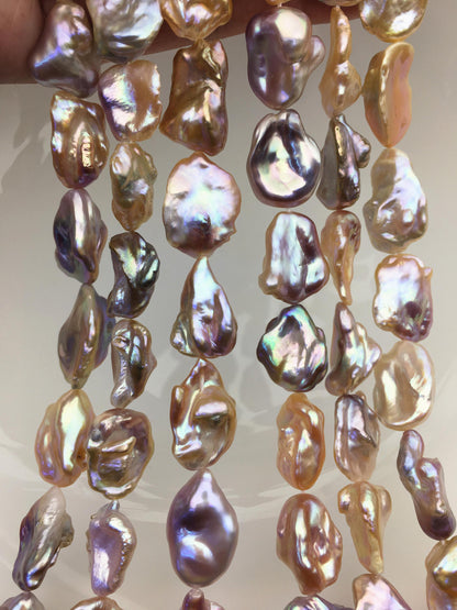 AAA 13-15mm natural mix color keshi Freshwater Pearl, DIY Loose Freshwater Pearl, wholesale price, china wholesale pearl, ZS-200-121-2