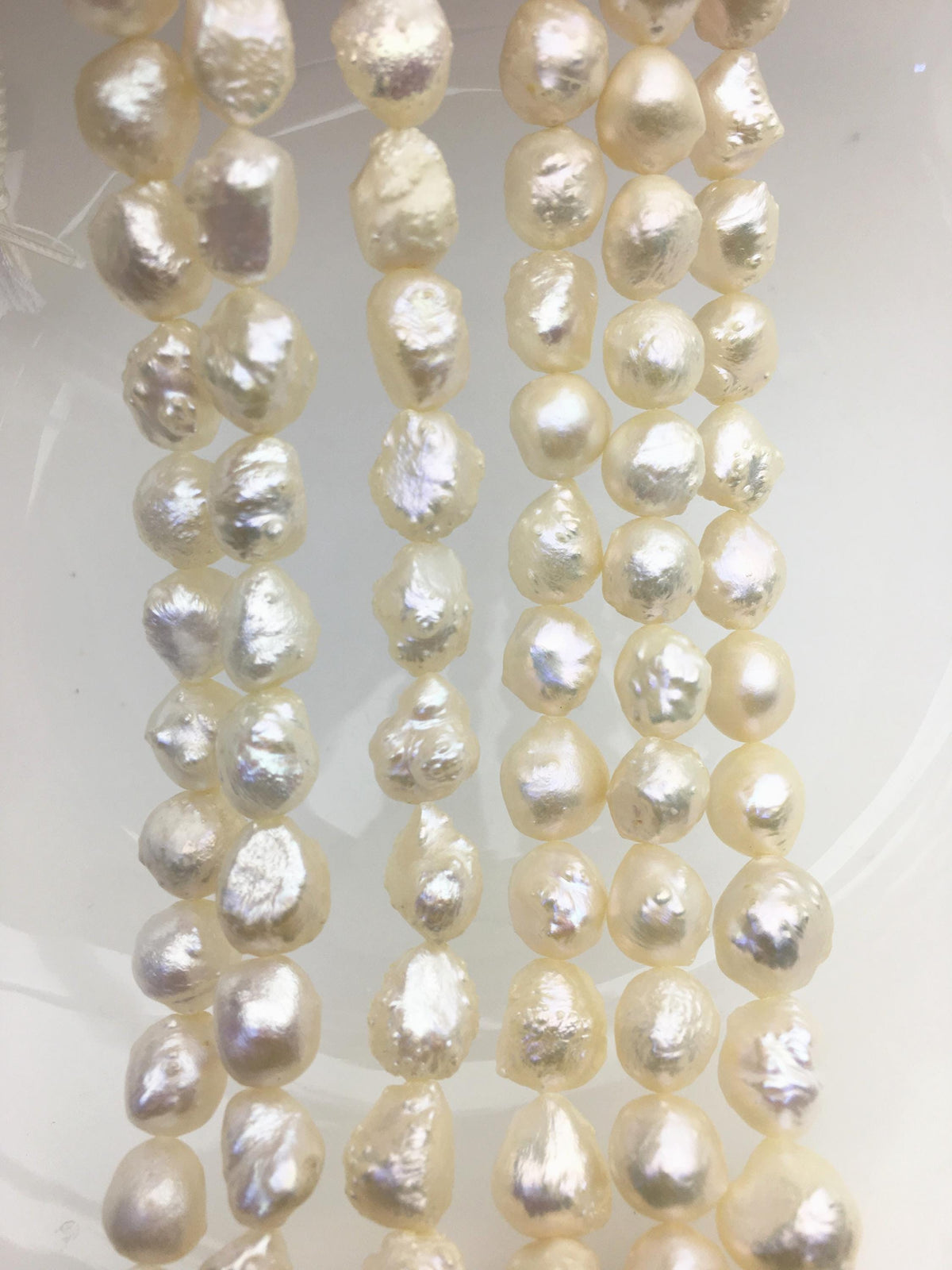 AAA 9-10mm natural white thorn freshwater pearl,LM9-T7