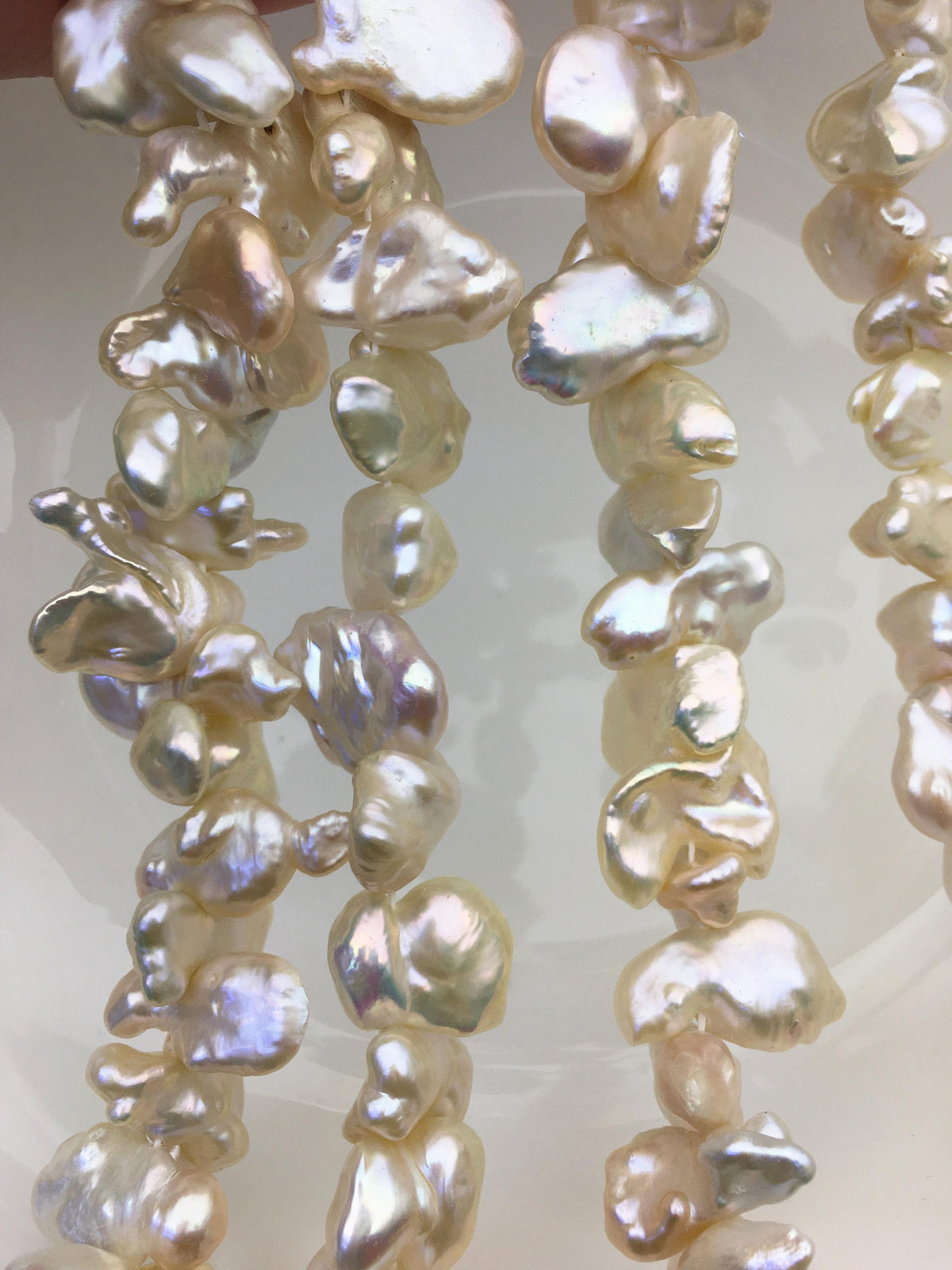 AA+ 11-15mm light pink keshi freshwater pearl,ZS-130-4