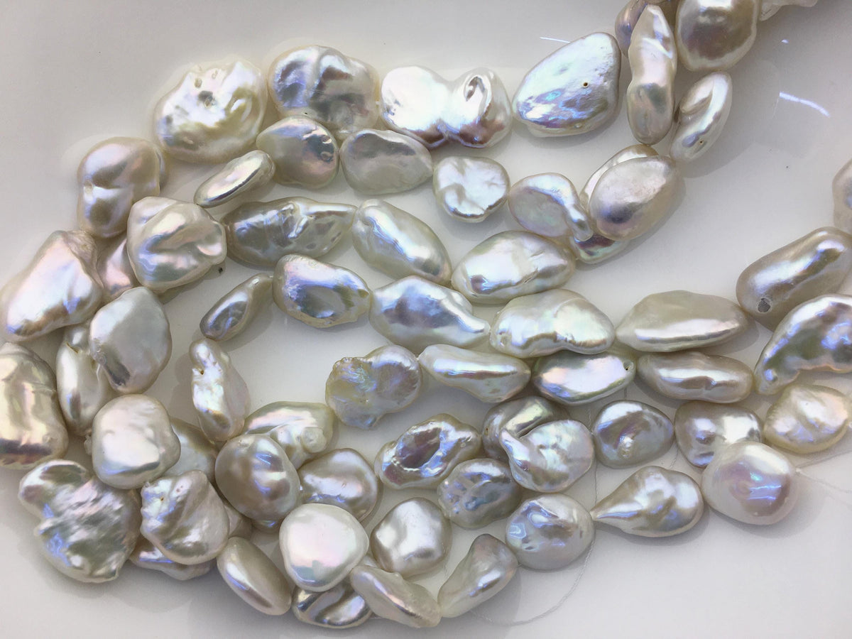 AA+ 13-19mm White baroque Freshwater Pearl,DIY Loose Freshwater Pearl,ZS-200-18