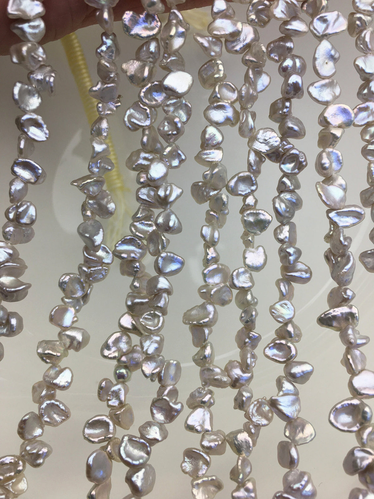 AAA 5-6mm gray Keshi Pearls,full strand,wholesale price,baroque pearl,keshi pearl strands,ZS-129-49