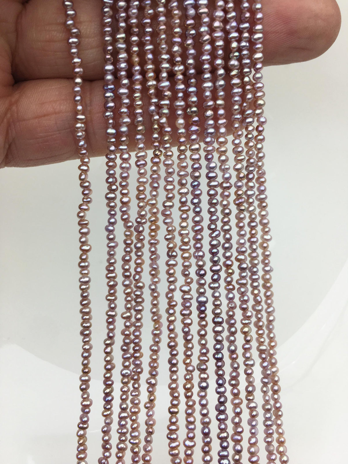AAA 2-2.2mm purple seed potato freshwater pearls, seed pearl, small size pearls bead wholesale, CR2-T1