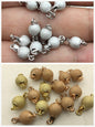 6/8/10mm Sterling Silver Frosted Bead Safety Clasp,S925 sterling silver,Select Size,WHOLESALE,ASL-CL-003
